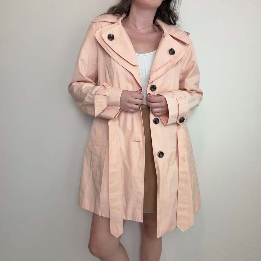 London Fog Pink Trench Coat